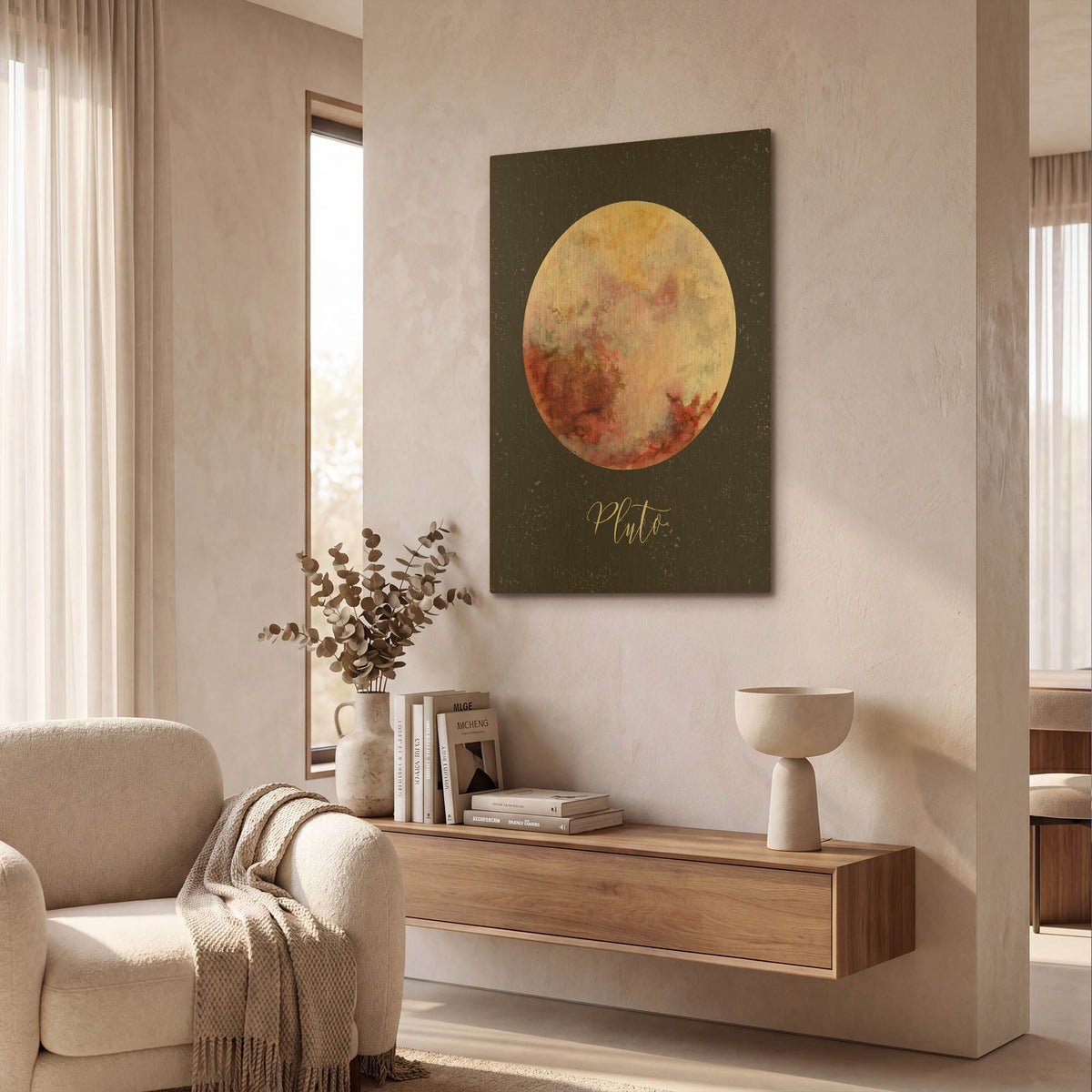 'Out Of This World 11' By Brett Blumenthal Gold Metal Wall Art