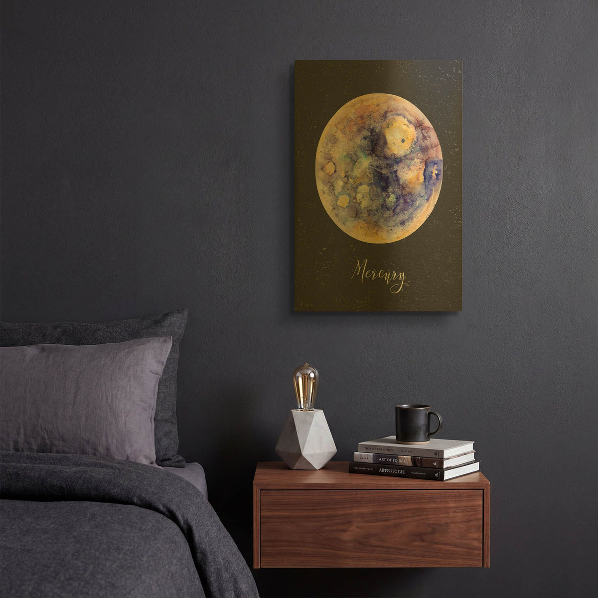 'Out Of This World 1' By Brett Blumenthal Gold Metal Wall Art