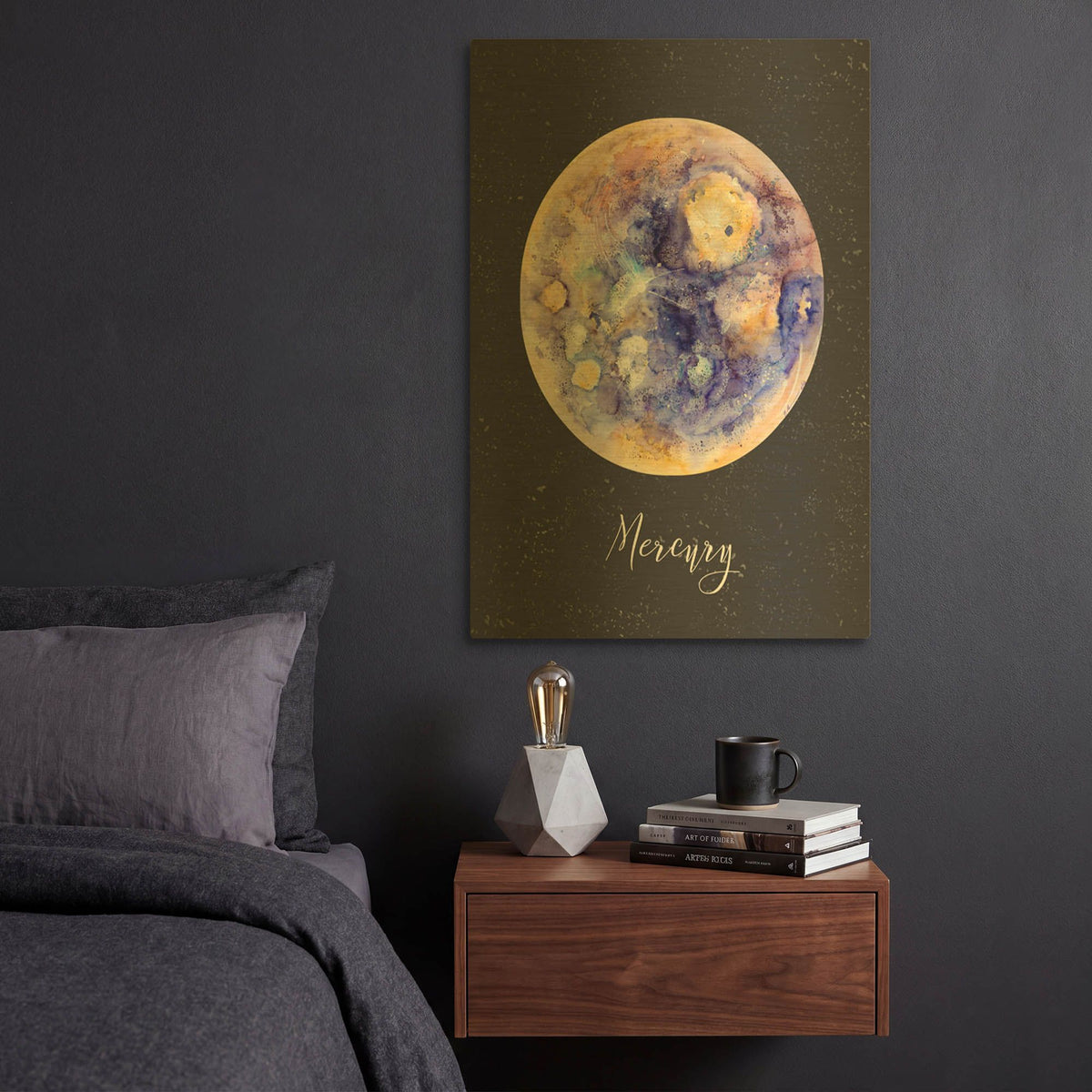 'Out Of This World 1' By Brett Blumenthal Gold Metal Wall Art