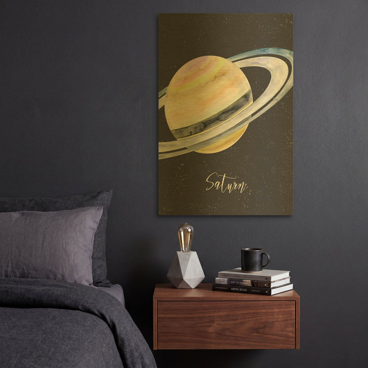 'Out Of This World 2' By Brett Blumenthal Gold Metal Wall Art