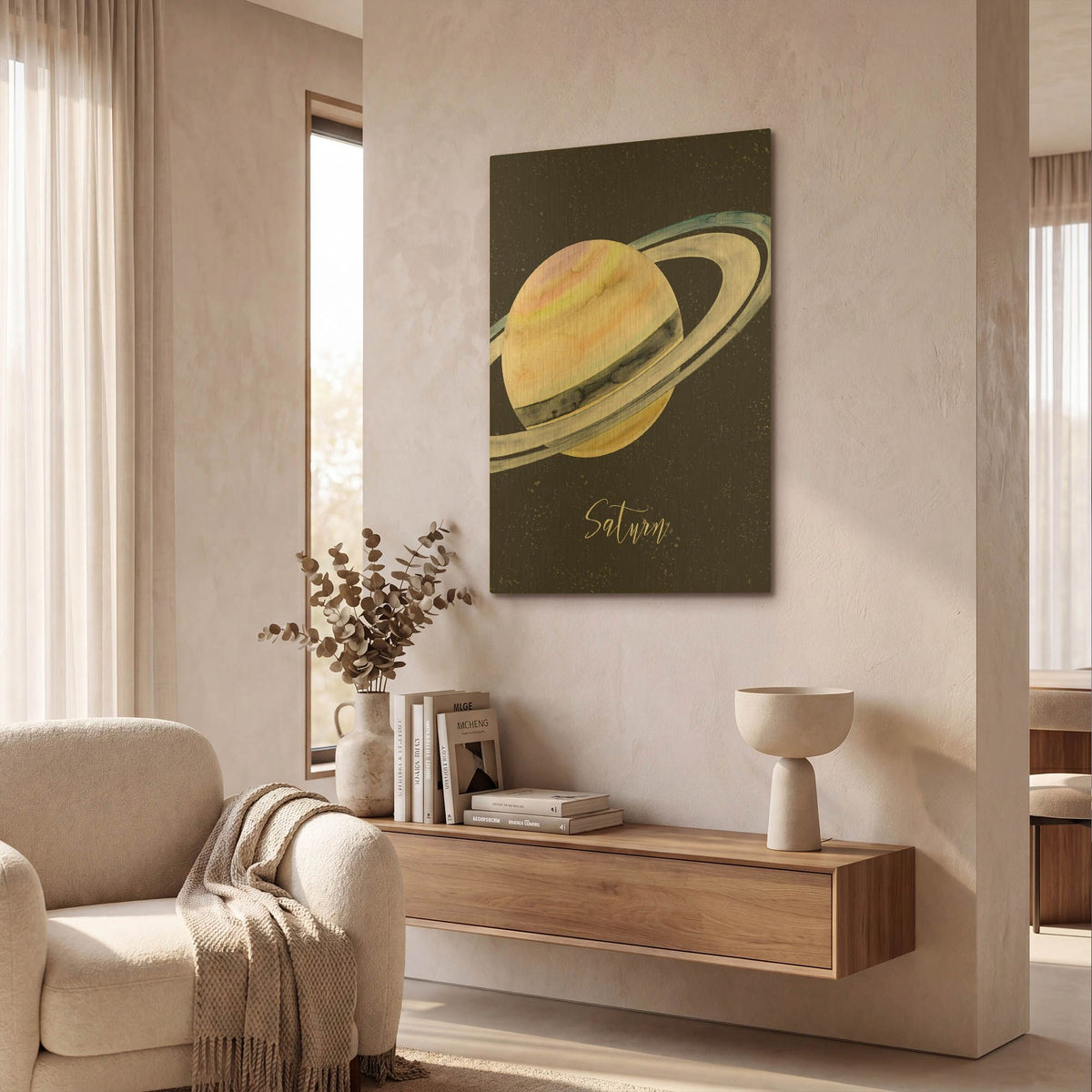 'Out Of This World 2' By Brett Blumenthal Gold Metal Wall Art
