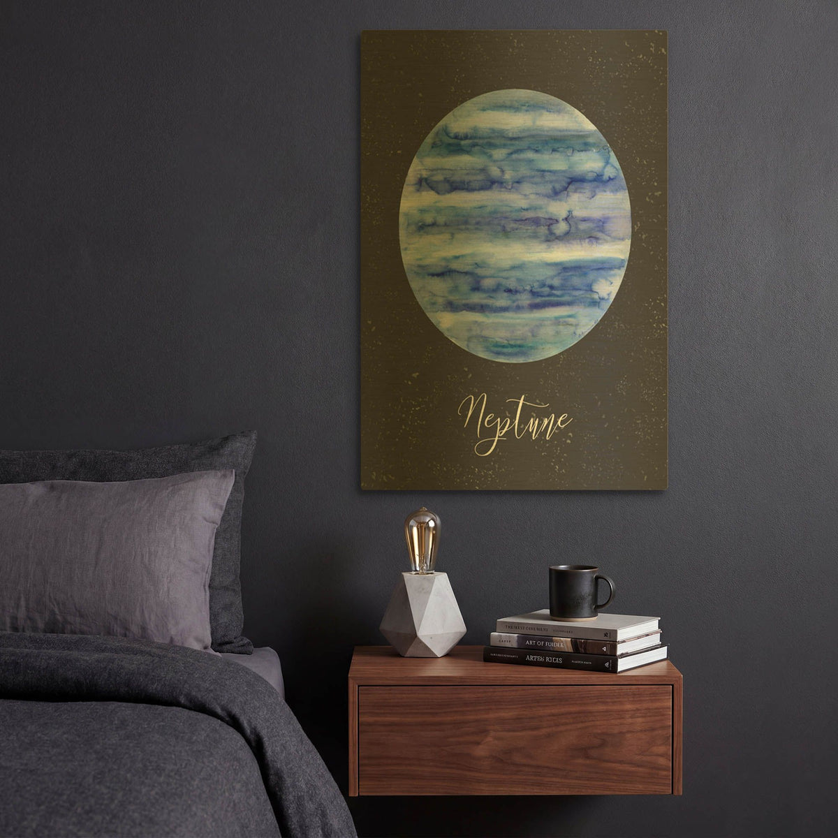 'Out Of This World 3' By Brett Blumenthal Gold Metal Wall Art