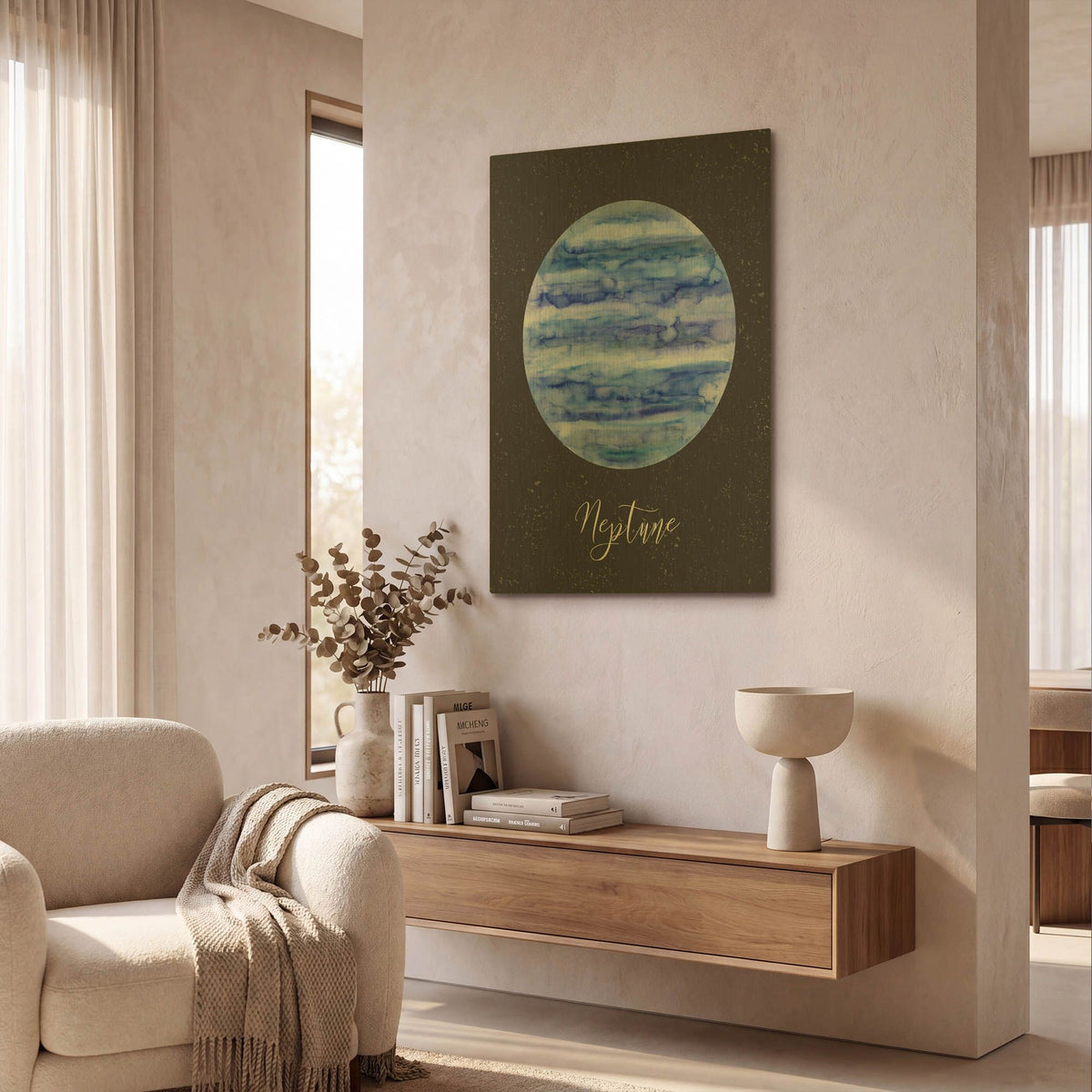 'Out Of This World 3' By Brett Blumenthal Gold Metal Wall Art
