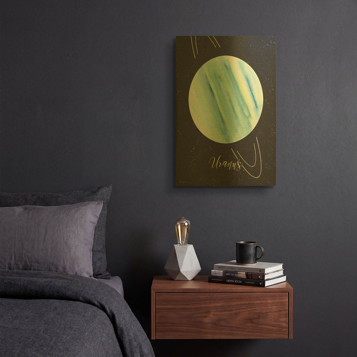 'Out Of This World 4' By Brett Blumenthal Gold Metal Wall Art
