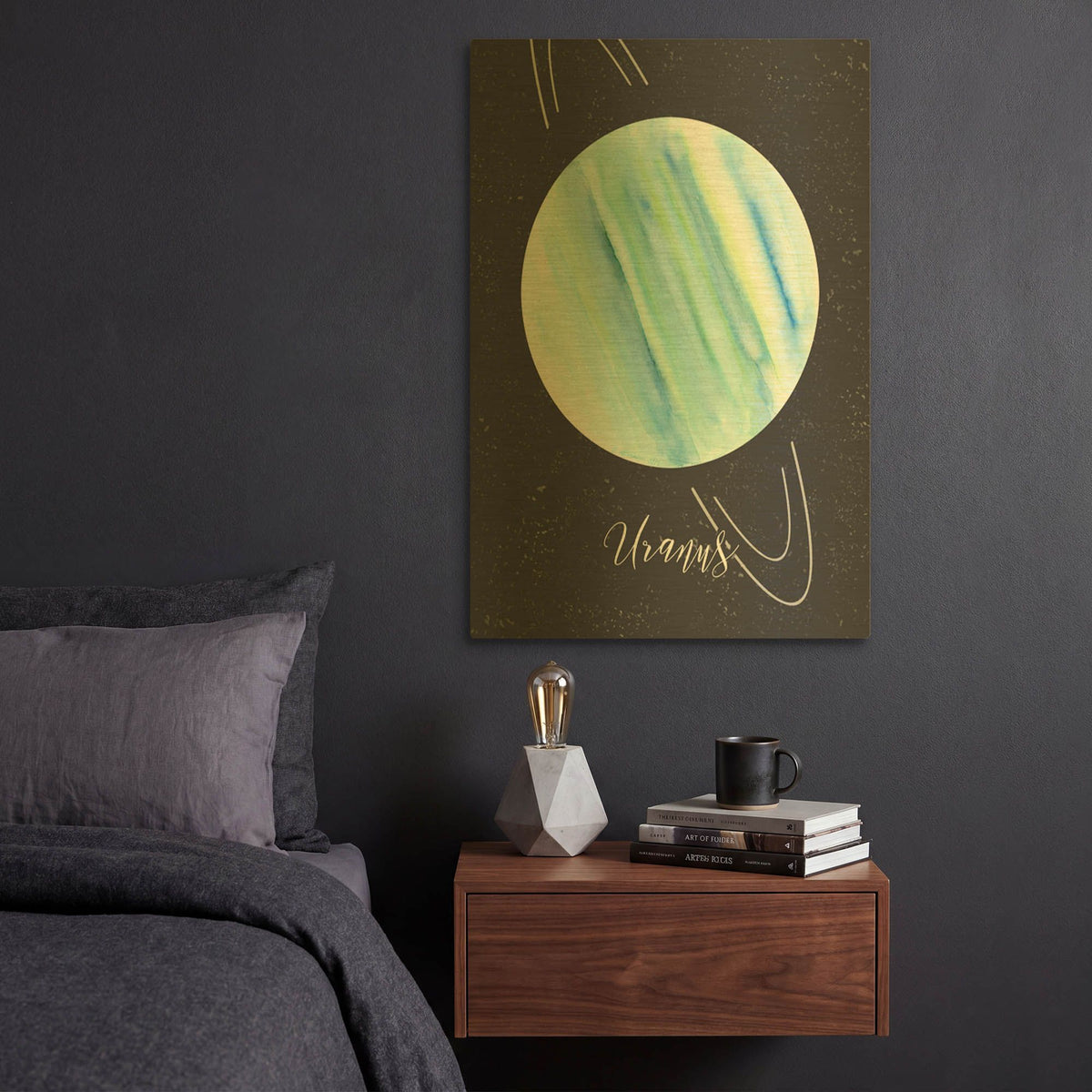 'Out Of This World 4' By Brett Blumenthal Gold Metal Wall Art