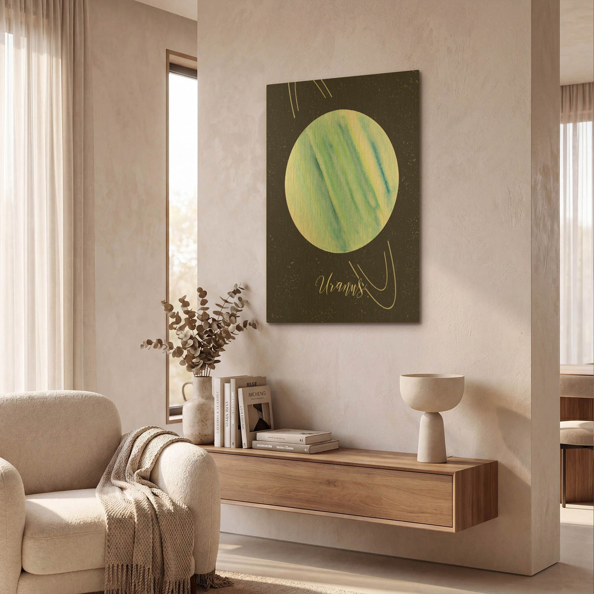 'Out Of This World 4' By Brett Blumenthal Gold Metal Wall Art