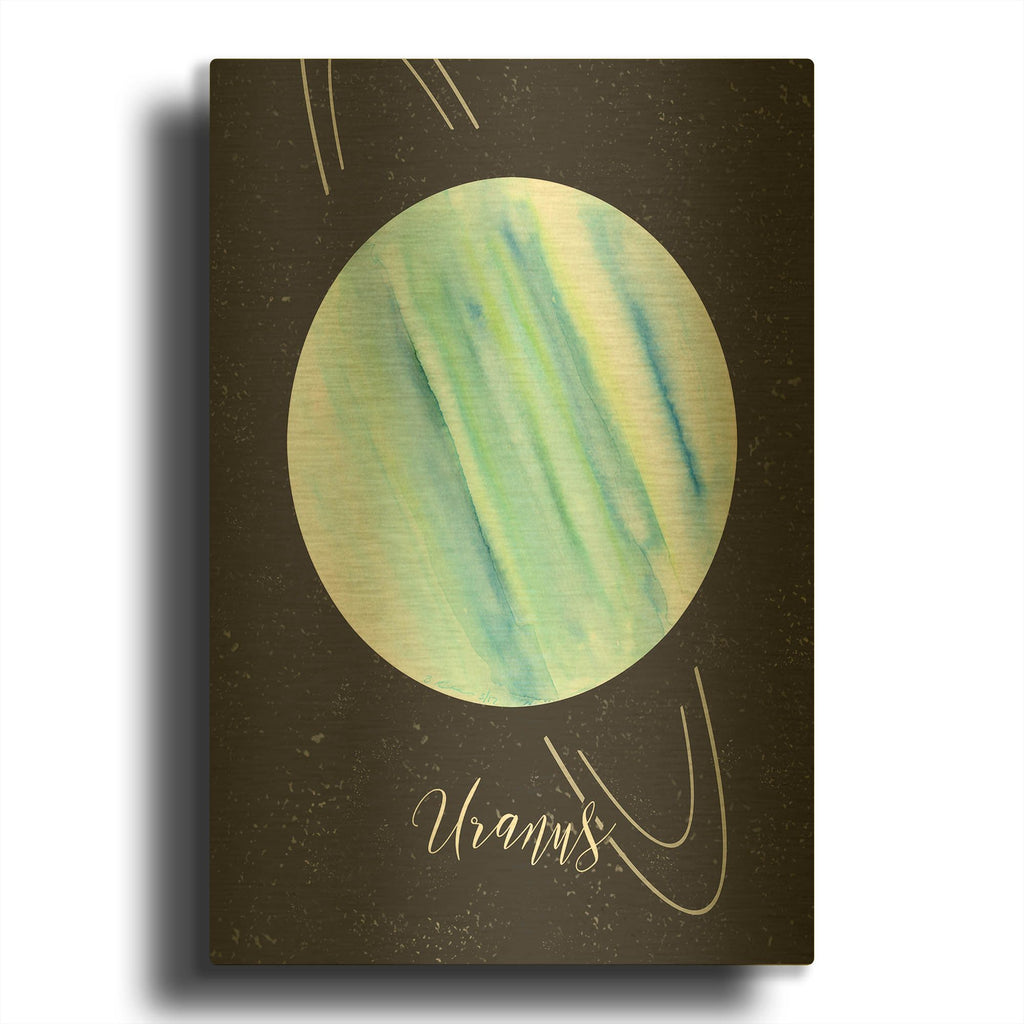 'Out Of This World 4' By Brett Blumenthal Gold Metal Wall Art