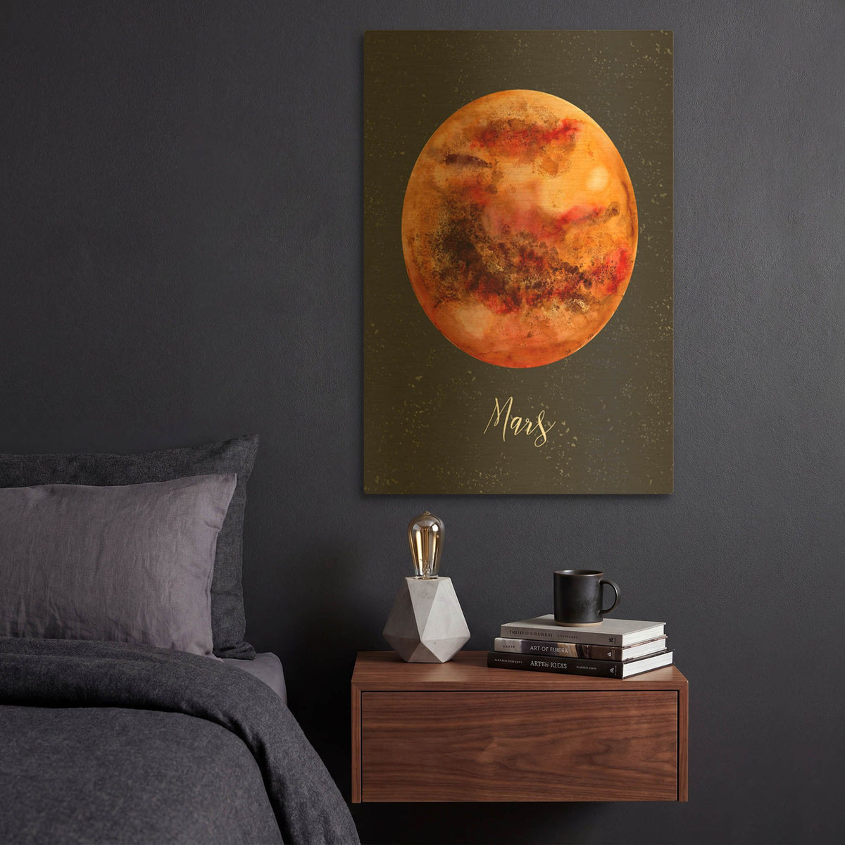 'Out Of This World 5' By Brett Blumenthal Gold Metal Wall Art