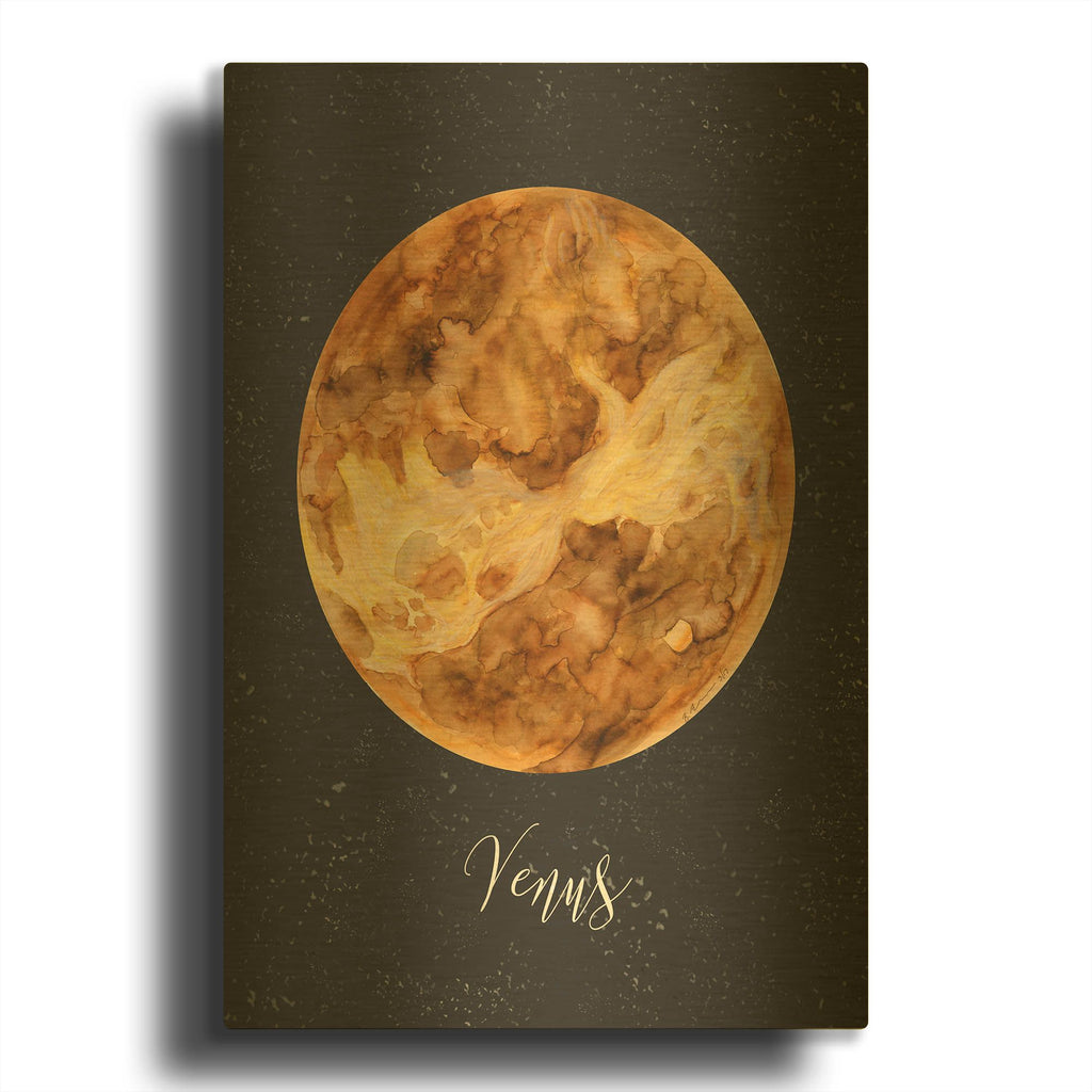 'Out Of This World 6' By Brett Blumenthal Gold Metal Wall Art