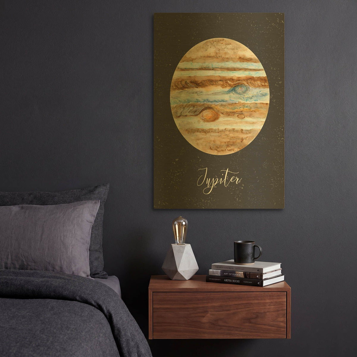 'Out Of This World 7' By Brett Blumenthal Gold Metal Wall Art