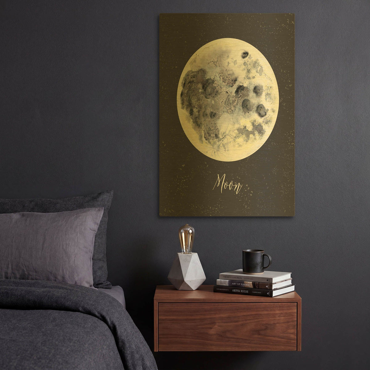 'Out Of This World 8' By Brett Blumenthal Gold Metal Wall Art