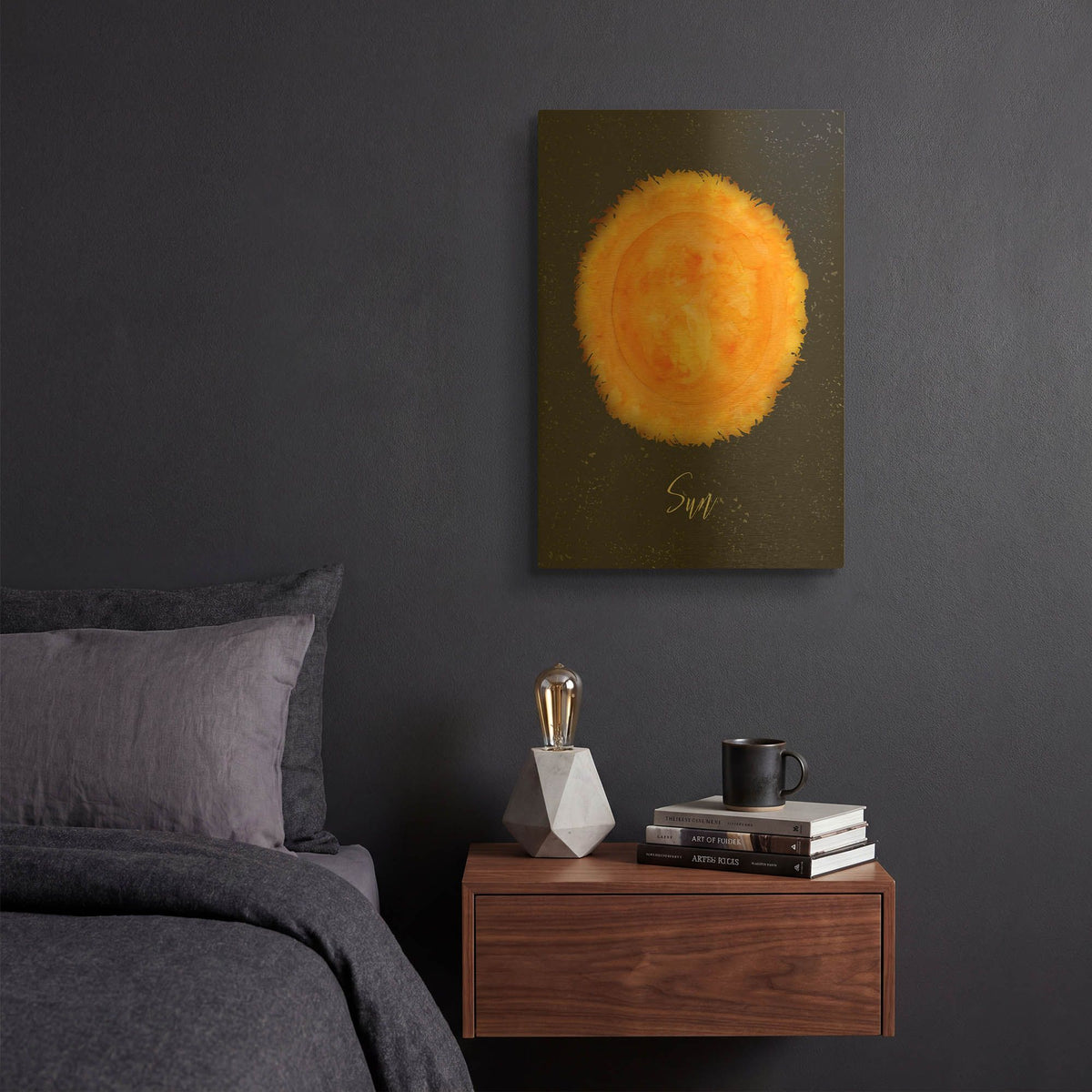 'Out Of This World 9' By Brett Blumenthal Gold Metal Wall Art