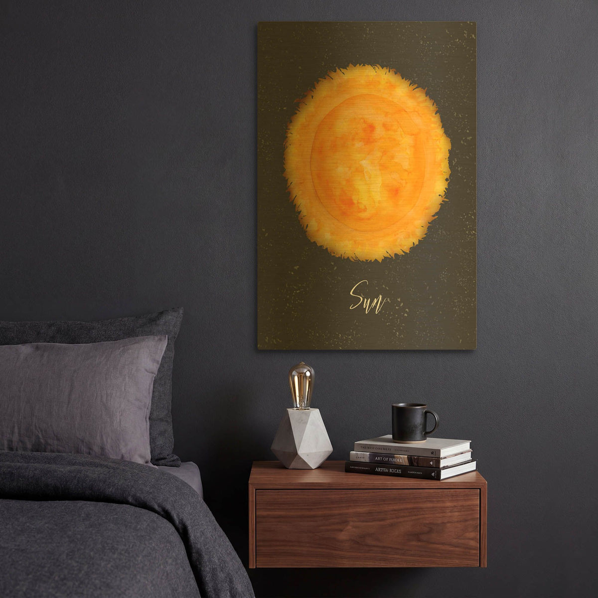 'Out Of This World 9' By Brett Blumenthal Gold Metal Wall Art