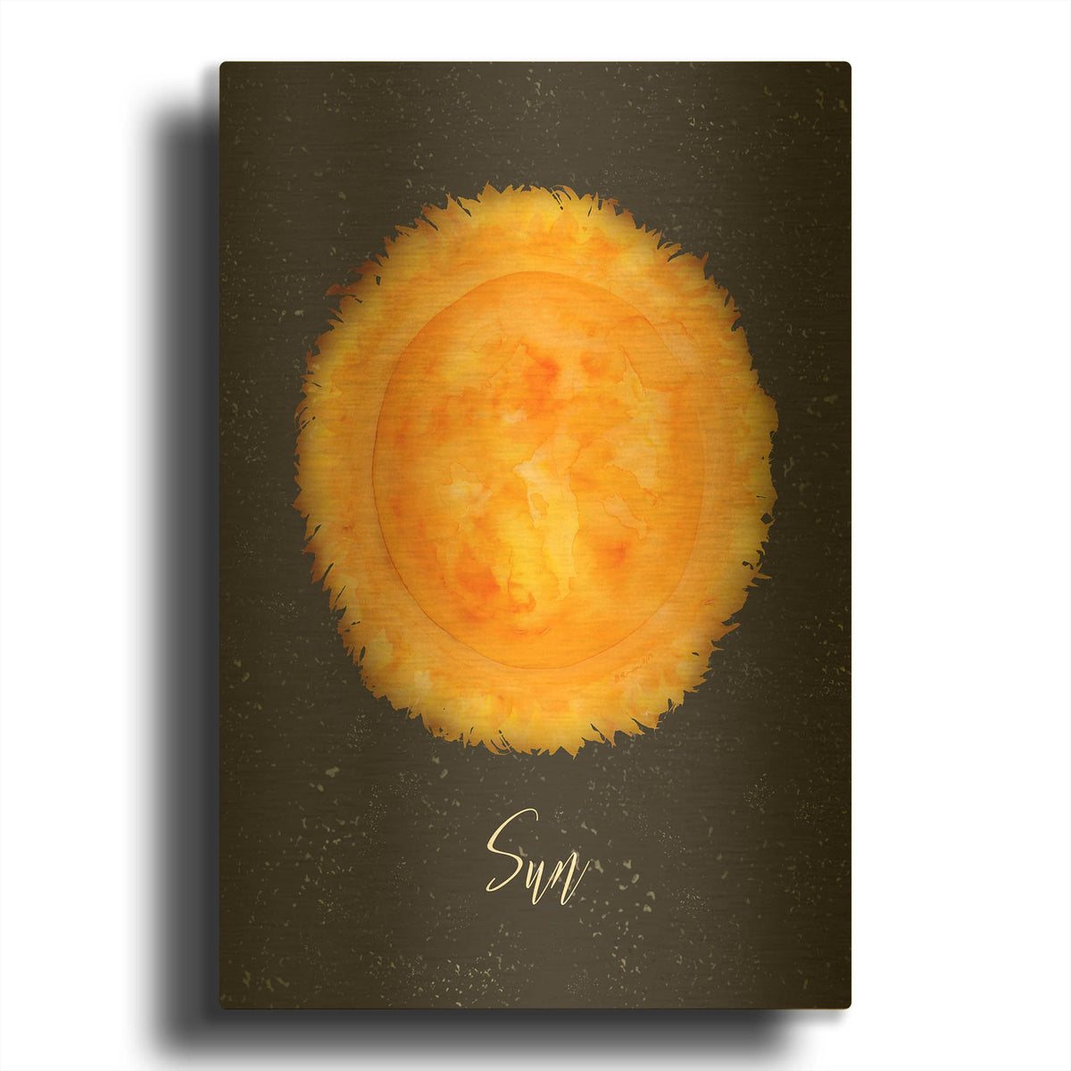 'Out Of This World 9' By Brett Blumenthal Gold Metal Wall Art