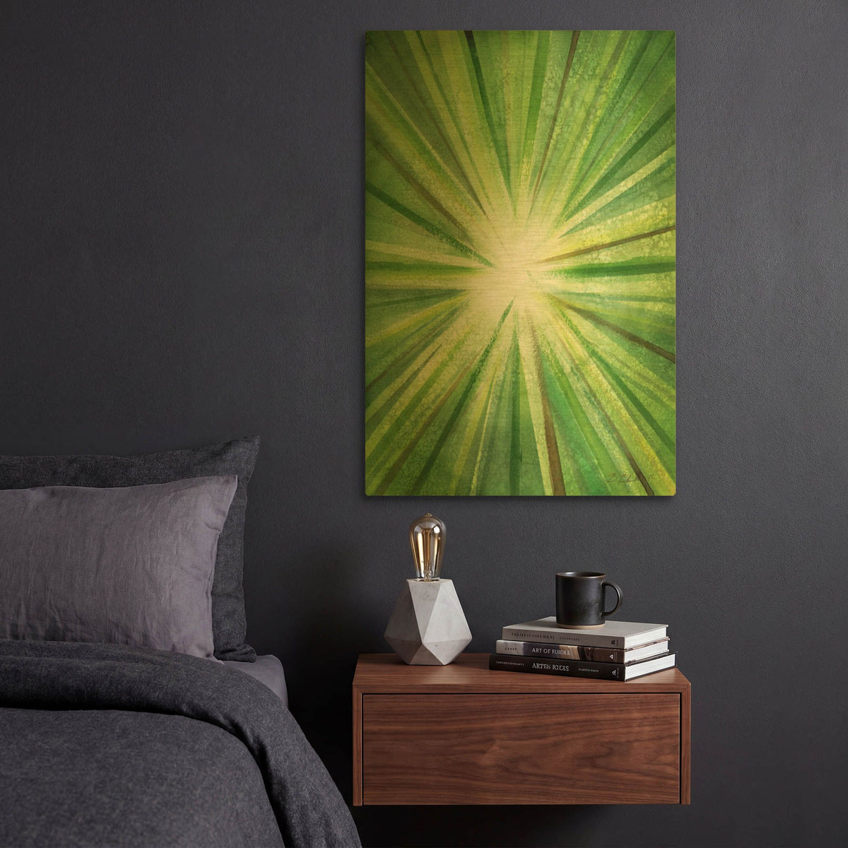 'Up Through The Trees 1' By Brett Blumenthal Gold Metal Wall Art