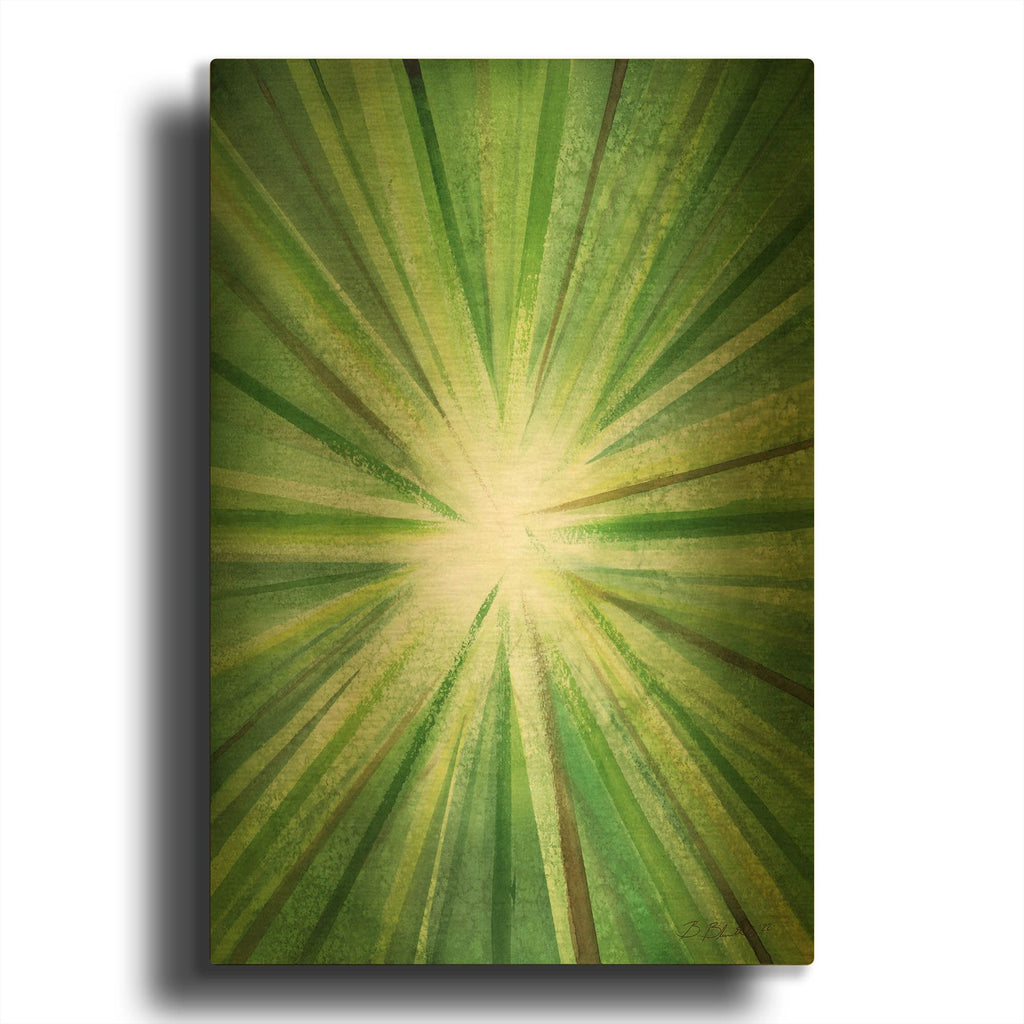 'Up Through The Trees 1' By Brett Blumenthal Gold Metal Wall Art
