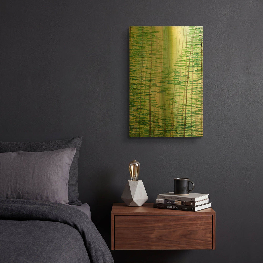 'Up Through The Trees 2' By Brett Blumenthal Gold Metal Wall Art