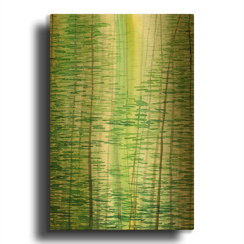 'Up Through The Trees 2' By Brett Blumenthal Gold Metal Wall Art