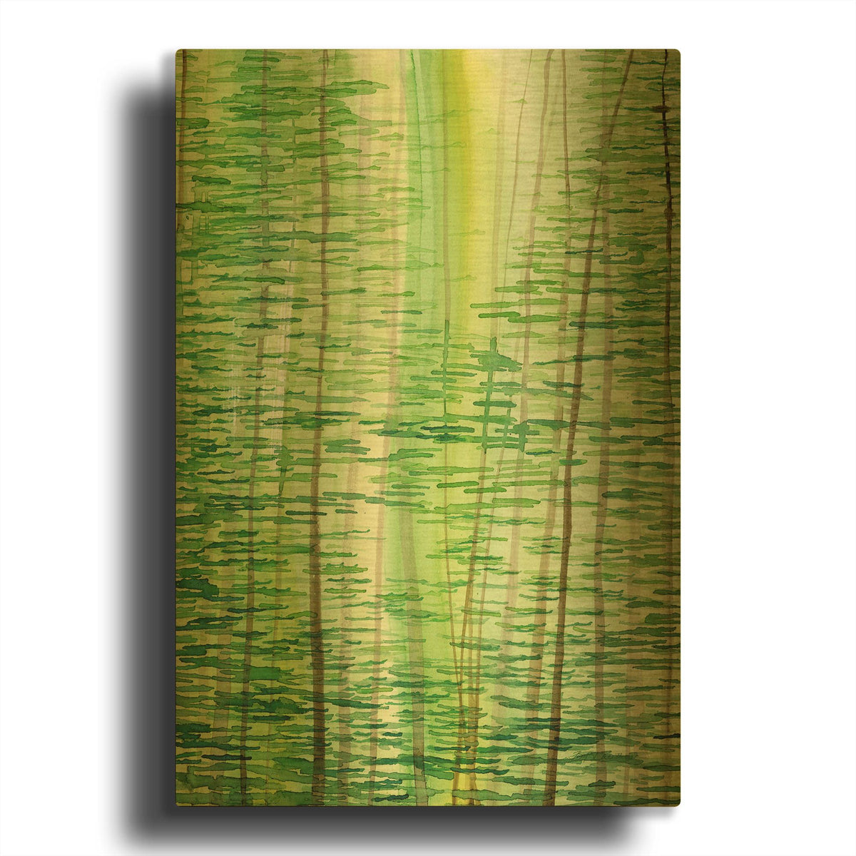 'Up Through The Trees 2' By Brett Blumenthal Gold Metal Wall Art