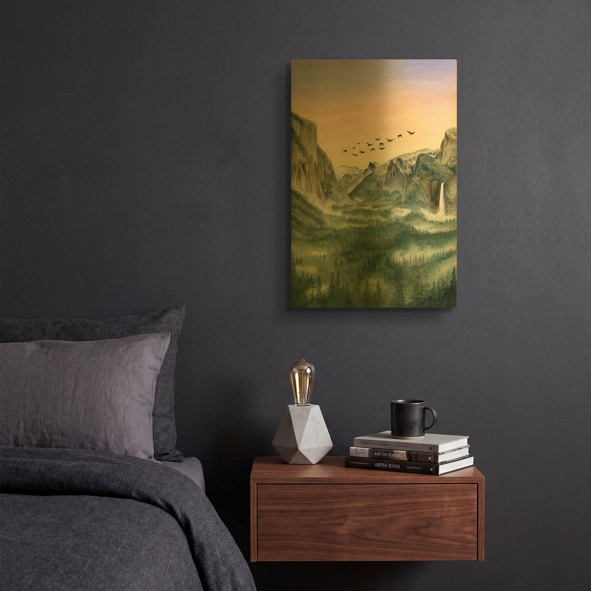 'Yosemite' By Brett Blumenthal Gold Metal Wall Art