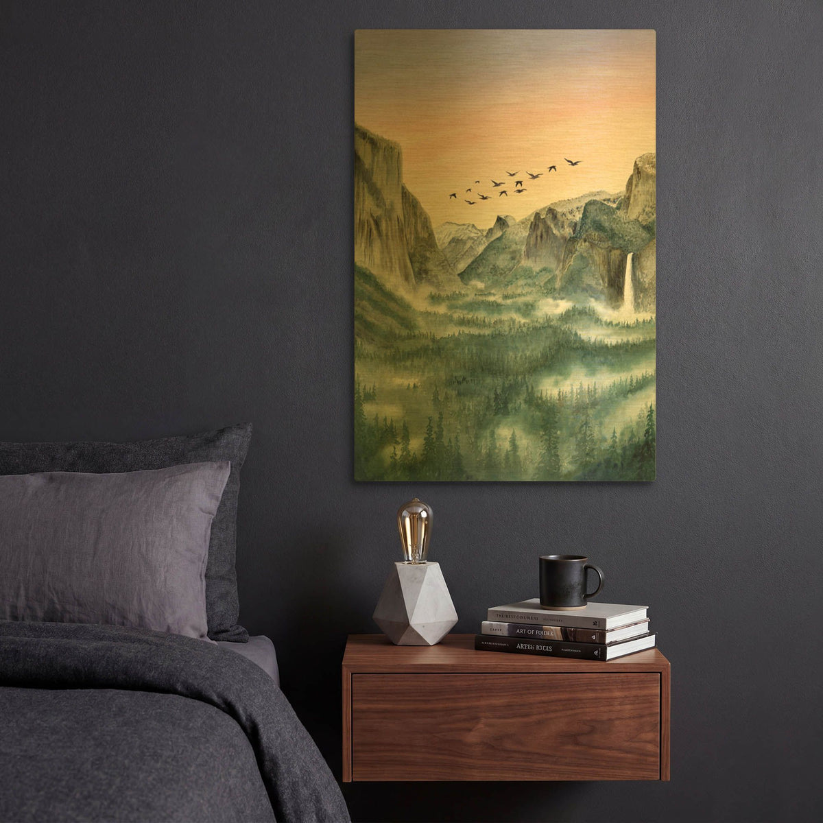 'Yosemite' By Brett Blumenthal Gold Metal Wall Art