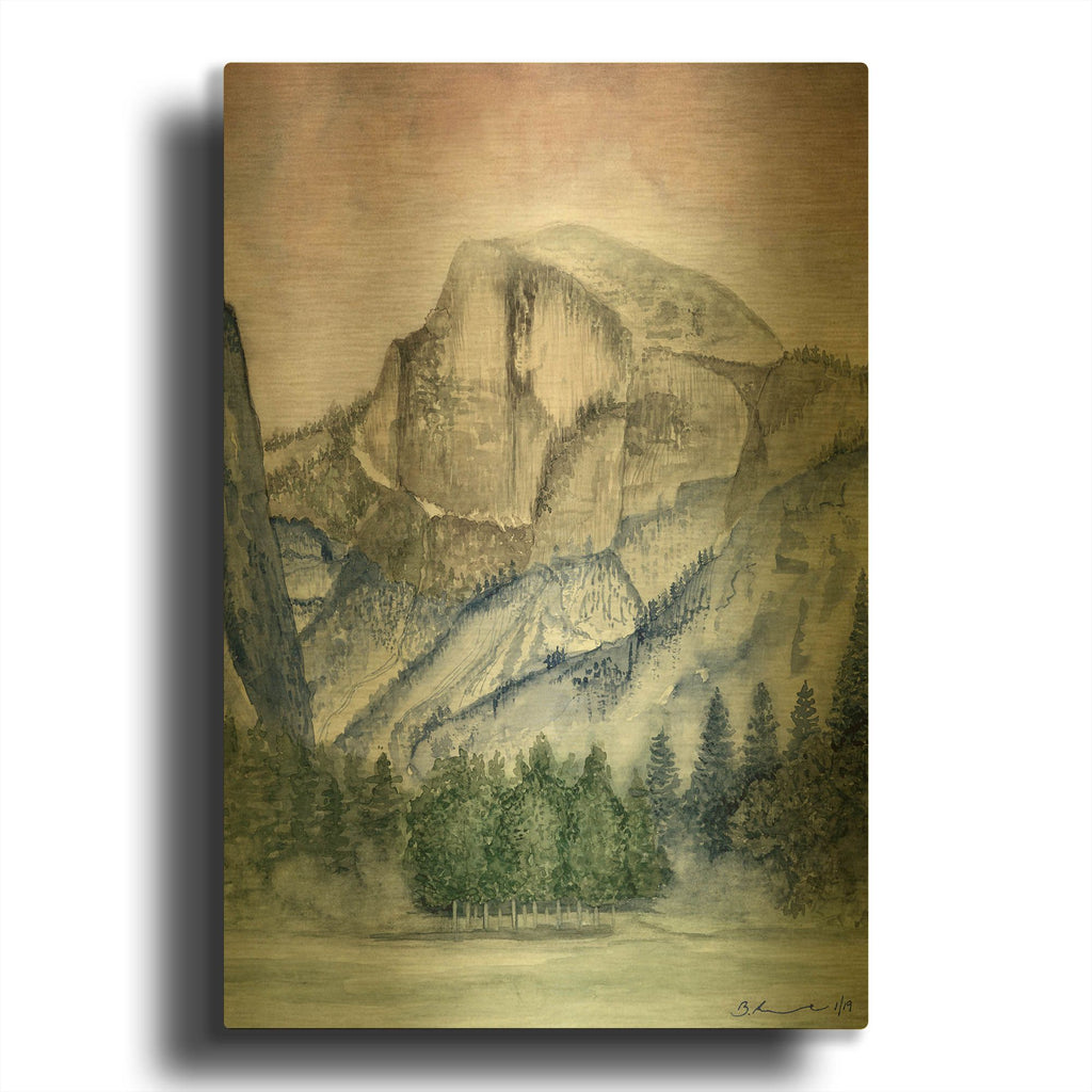 'Yosemite 2' By Brett Blumenthal Gold Metal Wall Art