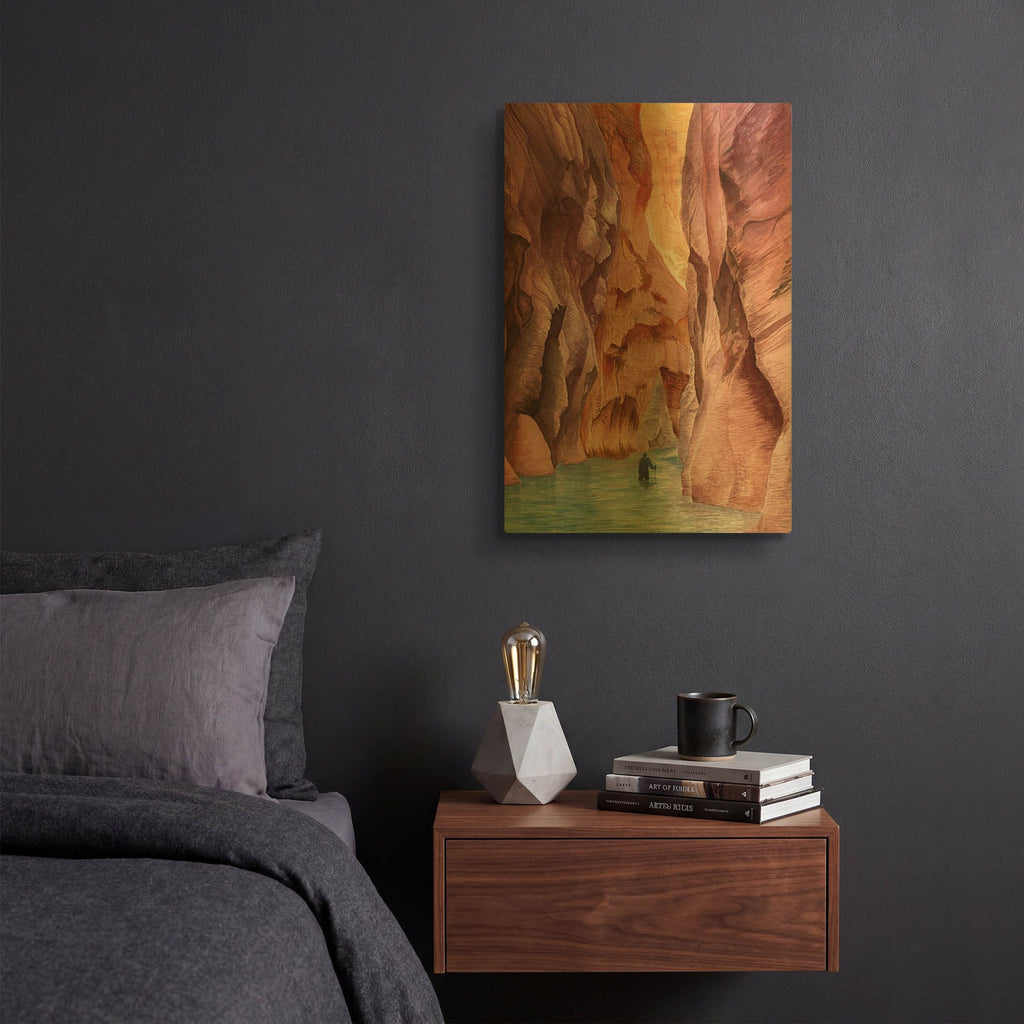 'Zion' By Brett Blumenthal Gold Metal Wall Art