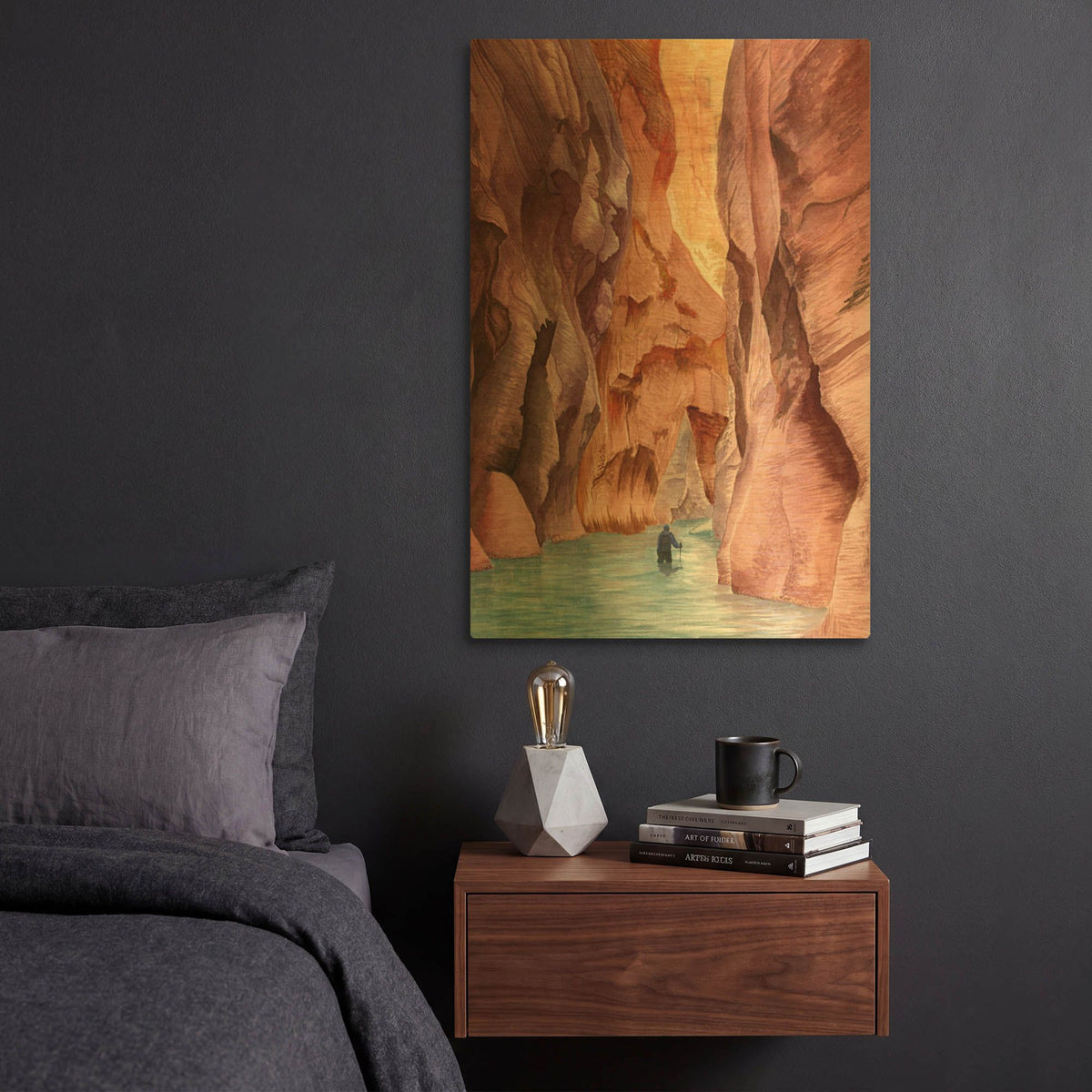 'Zion' By Brett Blumenthal Gold Metal Wall Art