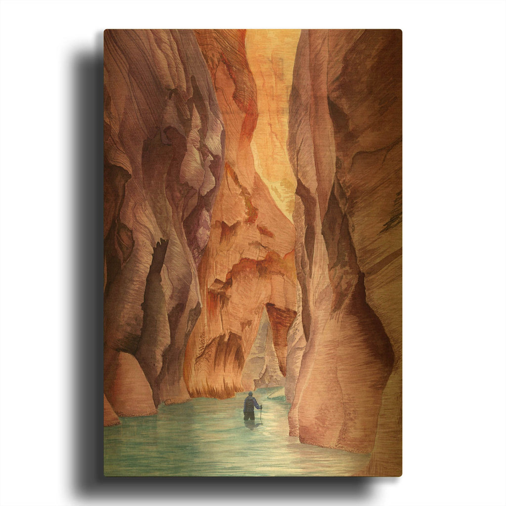 'Zion' By Brett Blumenthal Gold Metal Wall Art