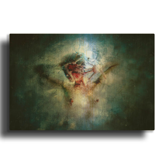 'I Break' By Mario Sanchez Nevado Gold Metal Wall Art