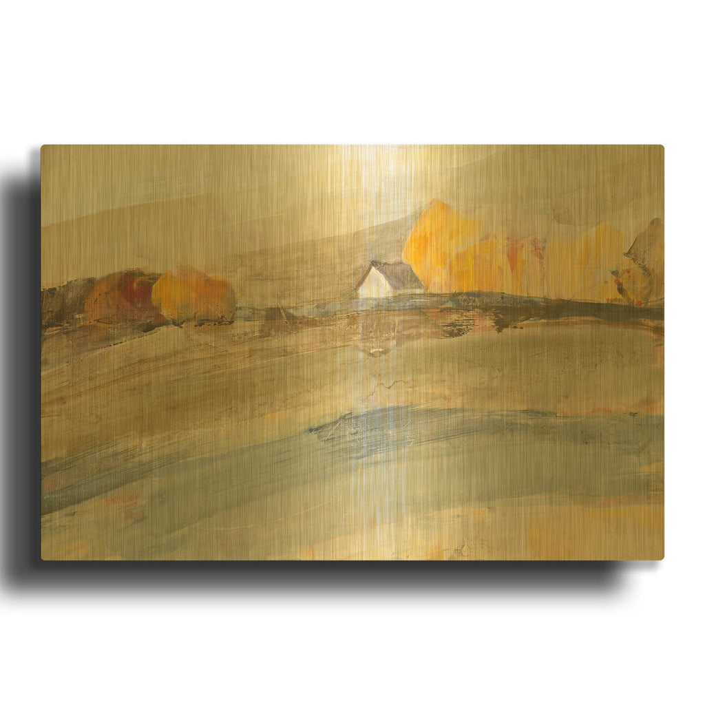 'Coming Home Neutral' By Albena Hristova Gold Metal Wall Art