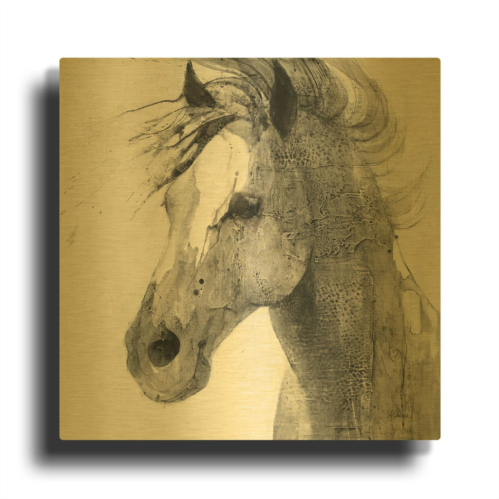'In The Wind 2' By Albena Hristova Gold Metal Wall Art