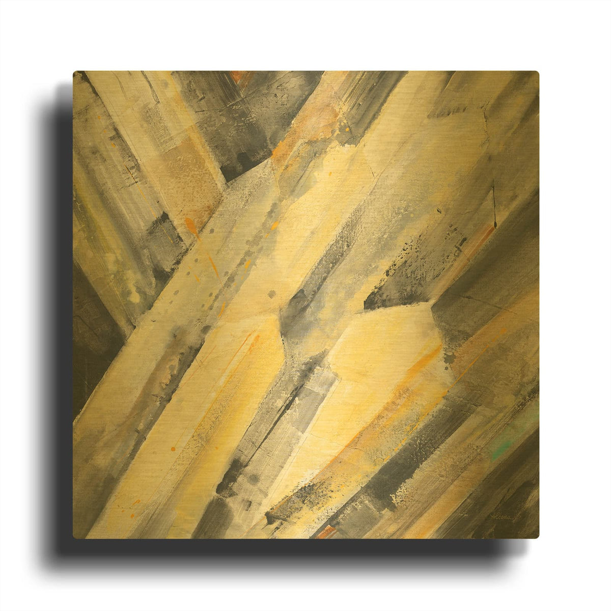 'Shoot For The Stars' By Albena Hristova Gold Metal Wall Art
