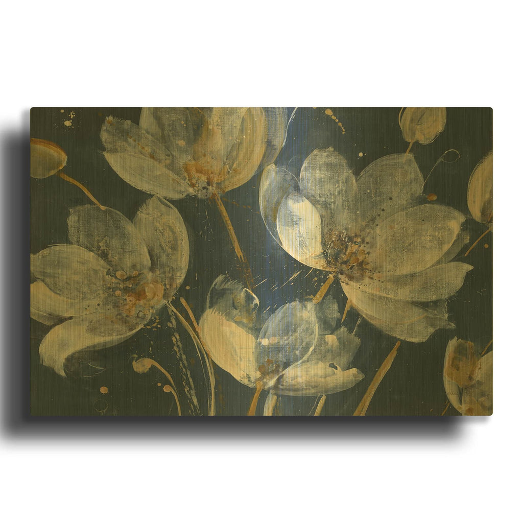 'Translucent Garden' By Albena Hristova Gold Metal Wall Art