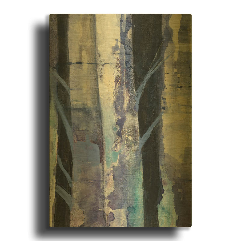 'Deep Woods 1' By Albena Hristova Gold Metal Wall Art
