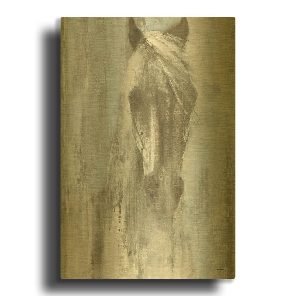 'Shadow Light V2' By Albena Hristova Gold Metal Wall Art