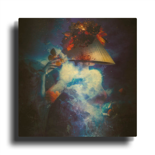 'Interlude' By Mario Sanchez Nevado Gold Metal Wall Art