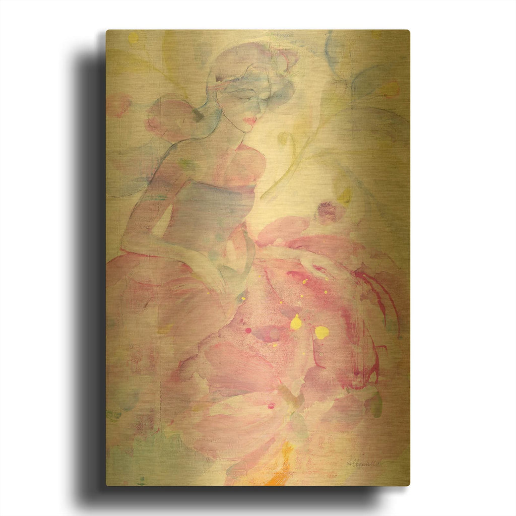 'Dancer 1' By Albena Hristova Gold Metal Wall Art