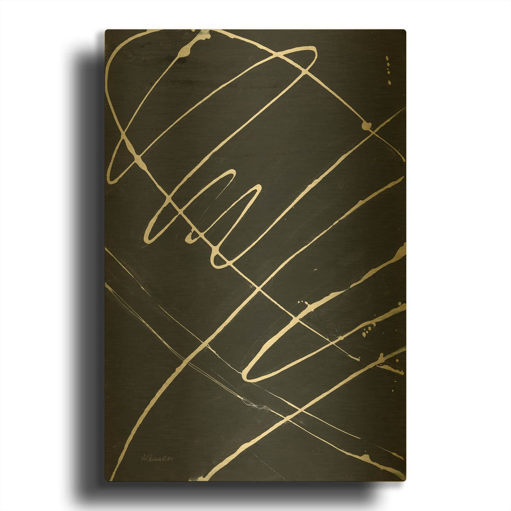 'Fortitude 1' By Albena Hristova Gold Metal Wall Art