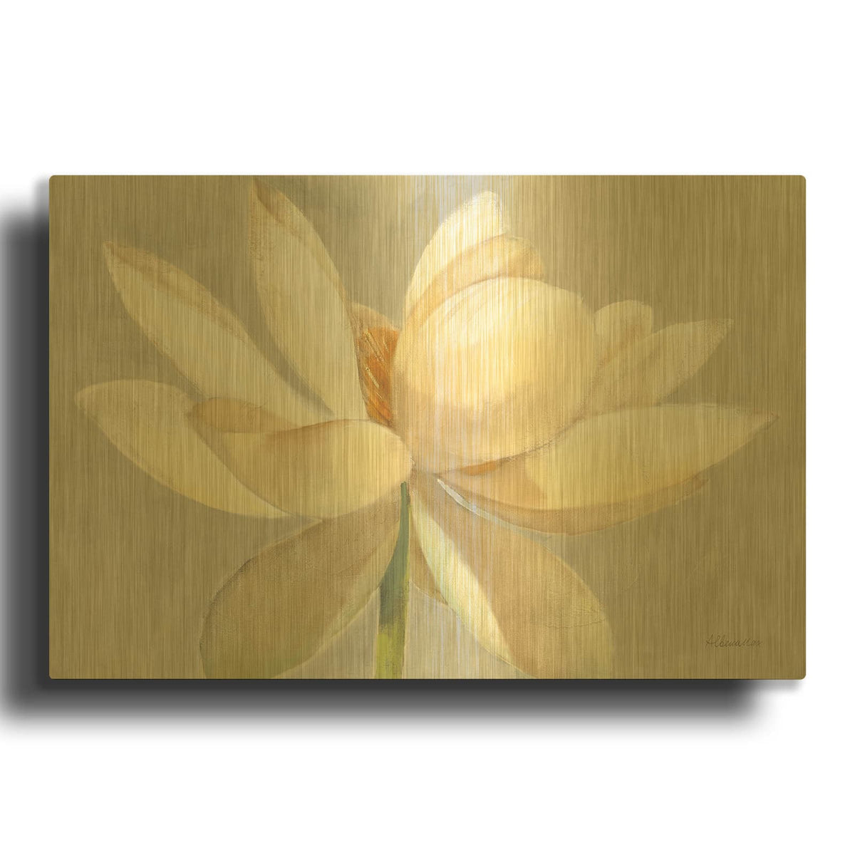 'Unfolding Light' By Albena Hristova Gold Metal Wall Art