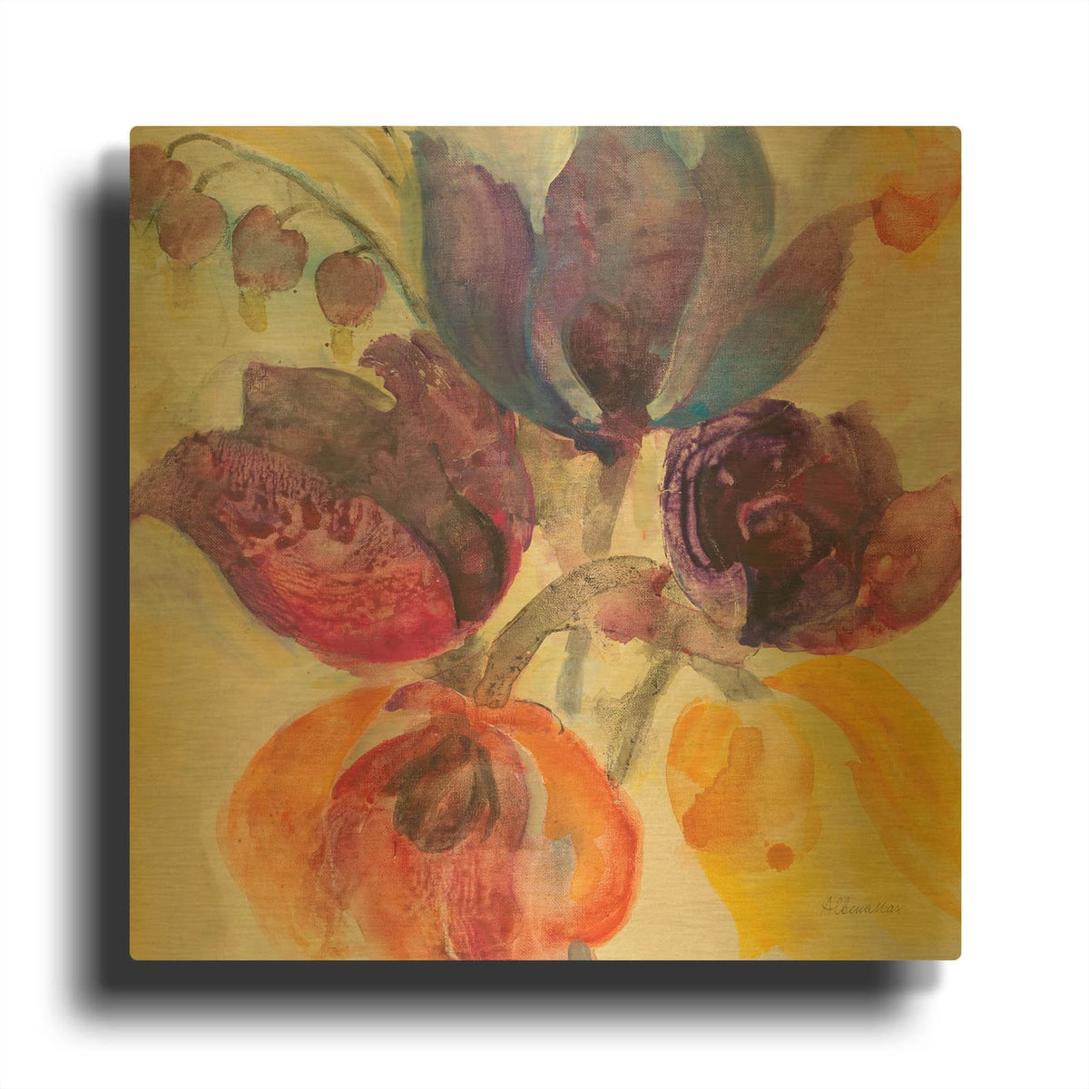 'Late Summer 1' By Albena Hristova Gold Metal Wall Art
