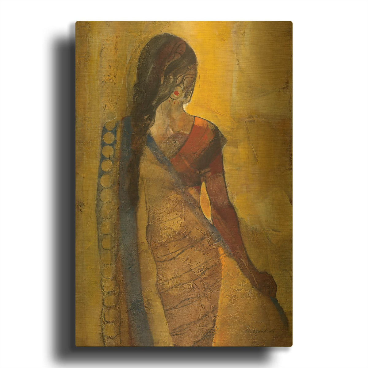 'Women Of The World 1' By Albena Hristova Gold Metal Wall Art