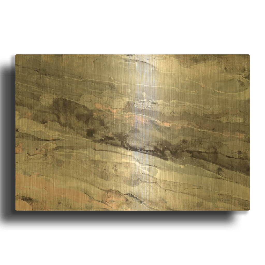 'Albaster Blush' By Albena Hristova Gold Metal Wall Art