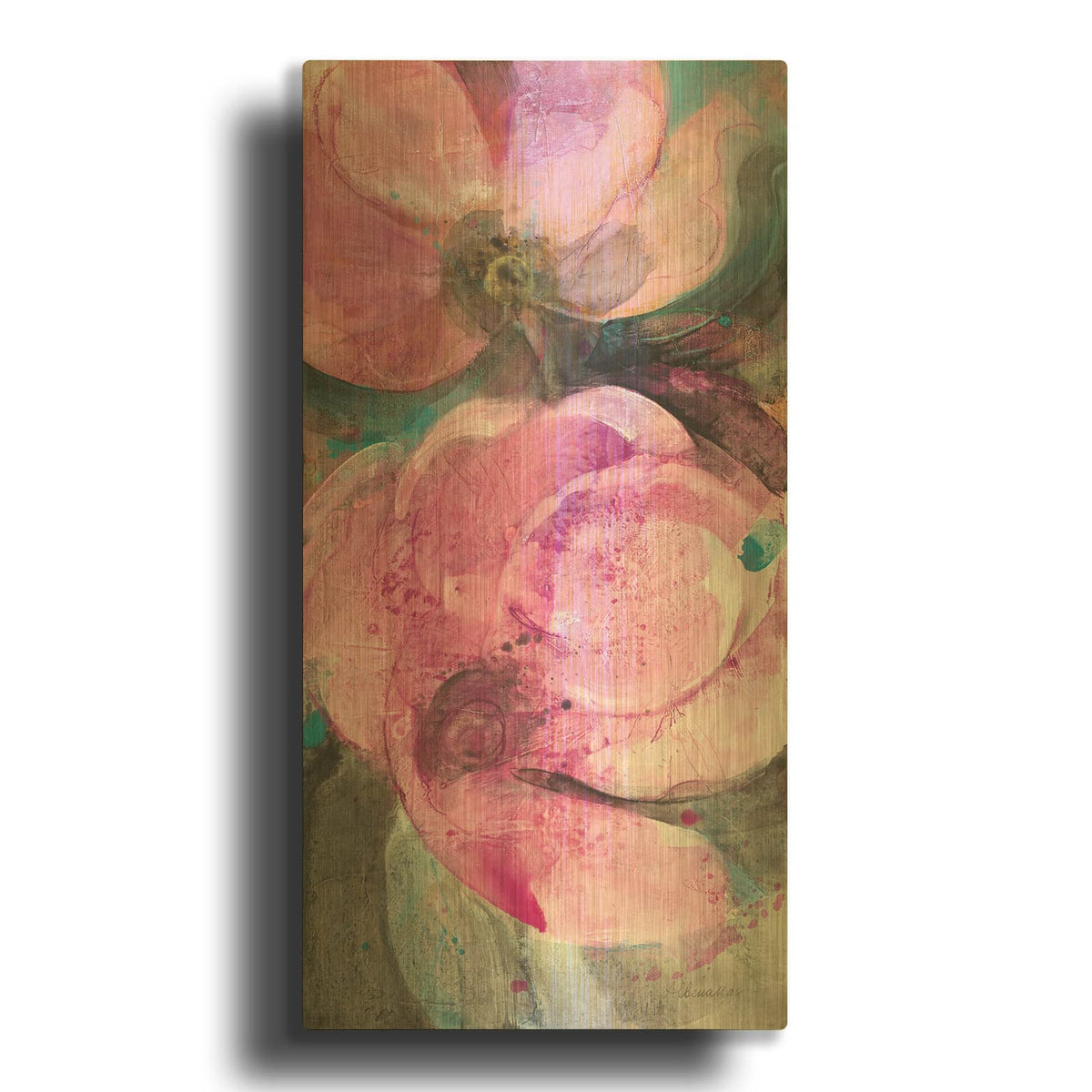 'Jewel Garden 2' By Albena Hristova Gold Metal Wall Art