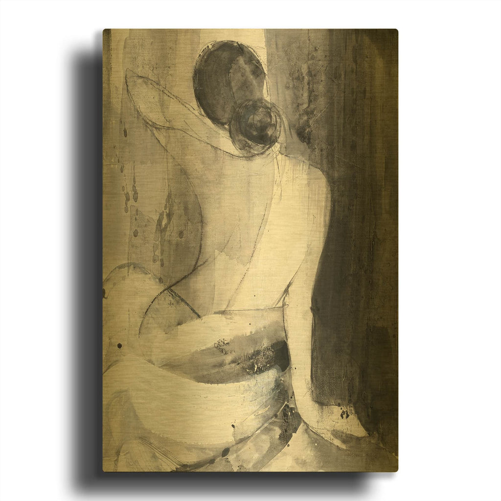 'Evening 2' By Albena Hristova Gold Metal Wall Art