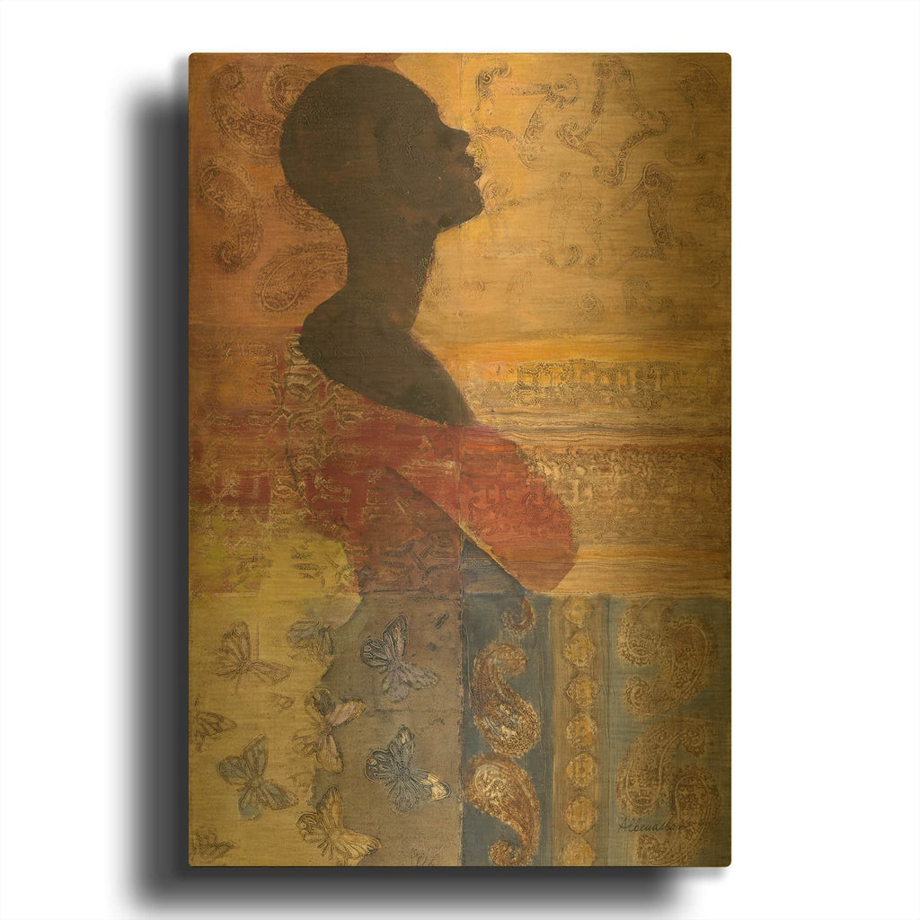 'Women Of The World 3' By Albena Hristova Gold Metal Wall Art