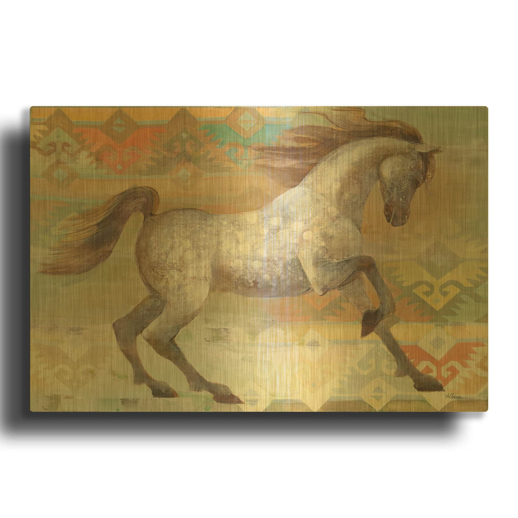 'Grand Entrance Southwest Boho' By Albena Hristova Gold Metal Wall Art