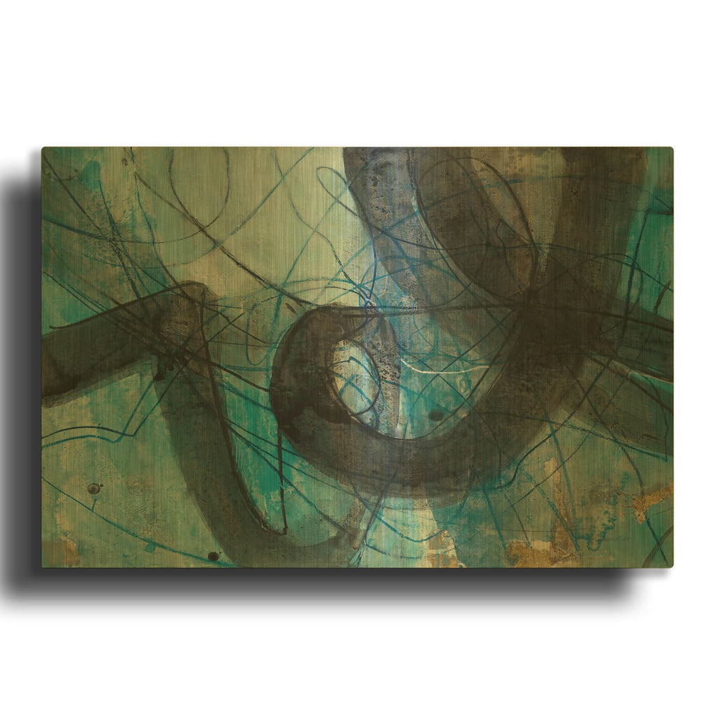 'Into The Deep 1' By Albena Hristova Gold Metal Wall Art