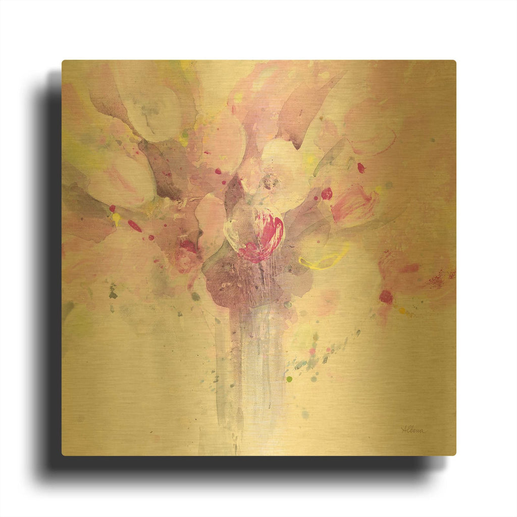 'Pretty In Spring' By Albena Hristova Gold Metal Wall Art