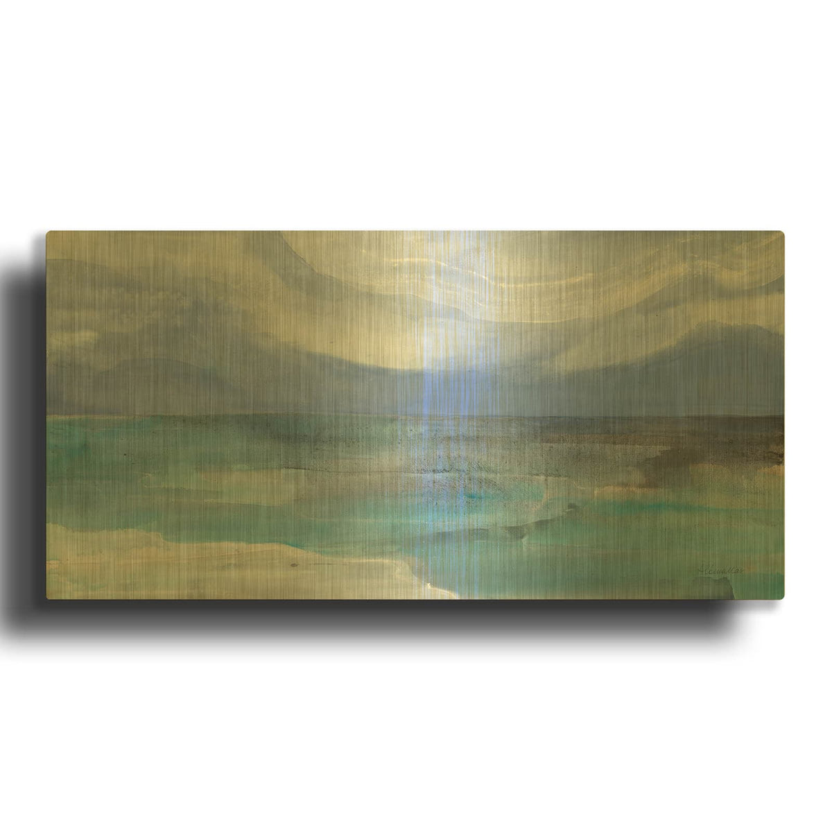 'Grand View 2' By Albena Hristova Gold Metal Wall Art
